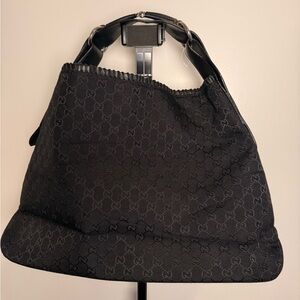 Gucci Black Monogram Shoulder Bag